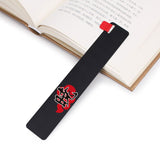 15CM Naruto Metal Bookmark Red Cloud Akatsuki Uchiha Sasuke Uchiha Itachi Ninja Animation Anime Metal Ruler Bookmark, everythinganimee