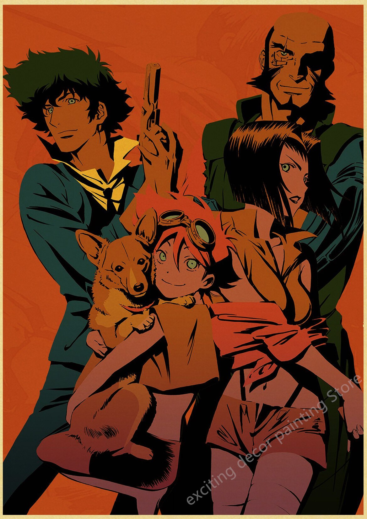 Cowboy Bebop Retro Posters (A4)