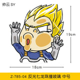 Sun Wukong sticker ドラゴンボール cute cartoon car reflective creative decoration windshield motorcycle trunk computer case surrounding, everythinganimee