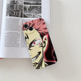 phone case featuring your favorite Jujutsu Kaisen characters, such as Yuji Itadori, Fushiguro Megumi on it. The case is compatible with iPhone 14, 13, 12, 11 Pro, X, Xs Max and XR.