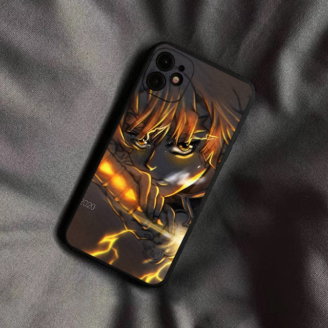 Demon Slayer Agatsuma Zenitsu For iPhone 13 12 11 Pro Mini X XR XS Max SE 5 6 6S 7 8 Plus Phone Case Funda Full Protection TPU, everythinganimee