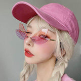 Anime Demon Slayer Sunglasses Kochou Shinobu Cosplay Butterfly Fashion Gothic Punk Glasses Unisex Eyewear Props Accessories, Everythinganimee