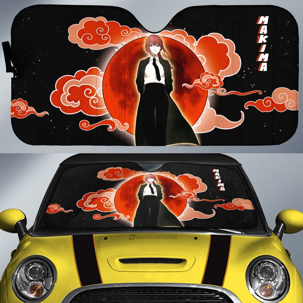 Power and Kobeni Accordion Sunshade Kobeni Higashiyama Car Sunshade Custom Chainsaw Man Anime, everythinganimee