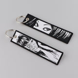 Anime Embroided Key-chain