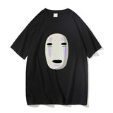 Japanese Anime No Face Man Graphic Printed T-shirts 90s Unisex Manga Tshirt Men Women Summer Fashion Casual Oversized T Shirts, everything animee