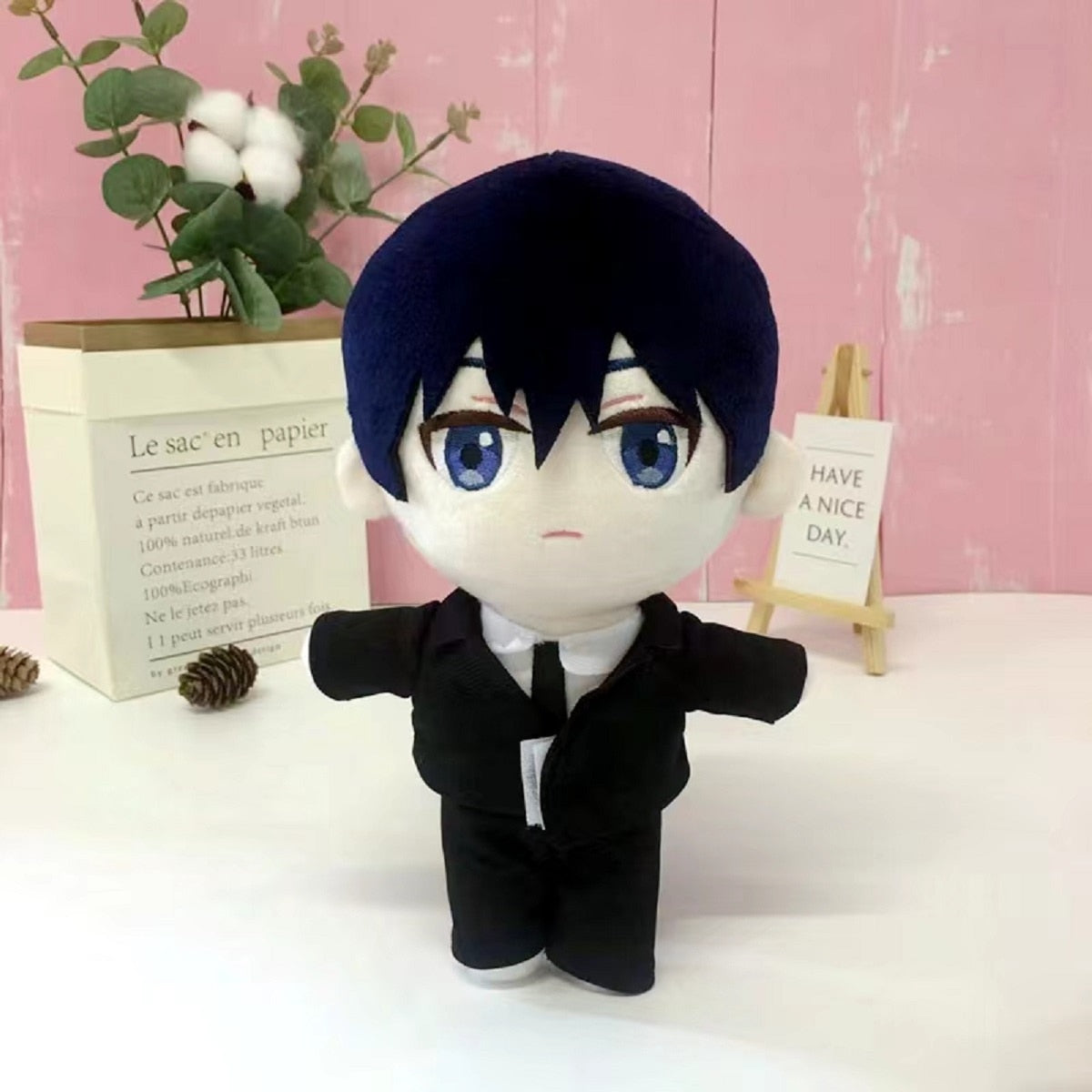 Chainsaw Man Makima Quanxi Denji Power Mitaka Asa Pochita Plush Doll Anime Cartoon Soft Stuffed Toy Christmas Kids Gift 20CM