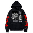 2023 Hot Sale Hooded Dark Berserk Anime Pattern Print Vintage Casual Hoodie Fashion Y2K Sweatshirts Oversized Tops Pullover