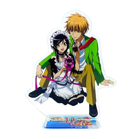 Class President is a Maid Kaichou wa Maid-sama Takumi Usui Misaki Ayuzawa acrylic stand figure model holder cake topper, everything animee