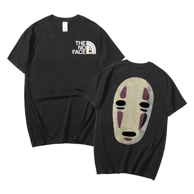 Japanese Anime No Face Man Graphic Printed T-shirts 90s Unisex Manga Tshirt Men Women Summer Fashion Casual Oversized T Shirts, everything animee