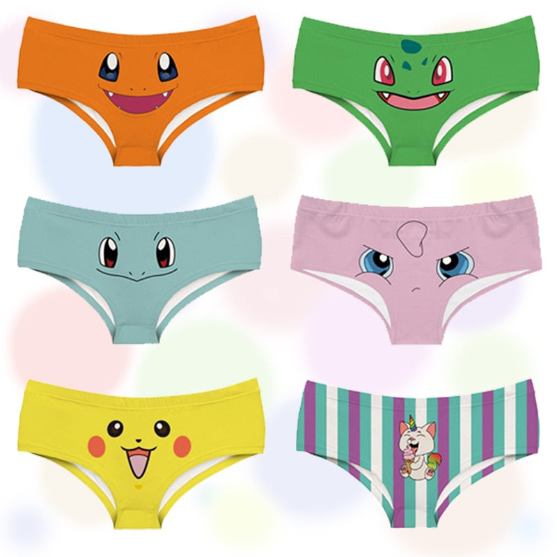 HIP SHOP Pokemon Pikachu Men's Underpants Boxer Shorts Pants Seamless Size  M-LL