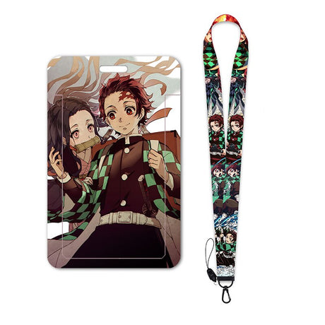 New Anime Demon Slayer Lanyards for Key Neck Strap For Card Badge Gym Key Chain Lanyard Key Holder DIY Hang Rope Keychain