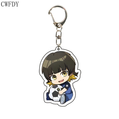 Anime BLUE LOCK Arcylic Keychain Cartoon Figures Isagi Yoichi Bachira Meguru Kawaii Key Chain Costume Accessories Birthday Gifts