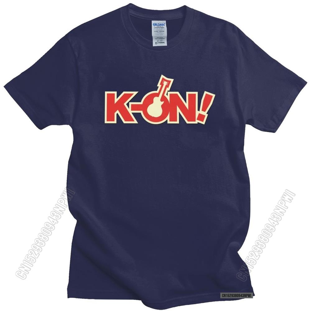 Urban Musical Anime K-On T Shirt Men 100% Cotton Yui Hirasawa Japan Music Animation Manga Tee 100% Cotton T-Shirt Gift, everythinganimee