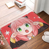 Spy X Family Non-slip Doormat Living Room Mat Cute Anya Hallway Carpet Welcome Rug Bedroom Decor, everythinganimee