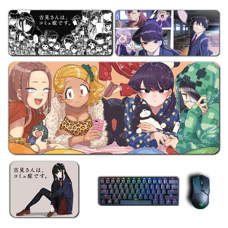 Anime Komi Can't Communicate Mouse Pads Komi Shouko Tadano Hitohito Mousepad Computer Laptop Pad PC Gaming Accessories Desk Mat, everythinganimee