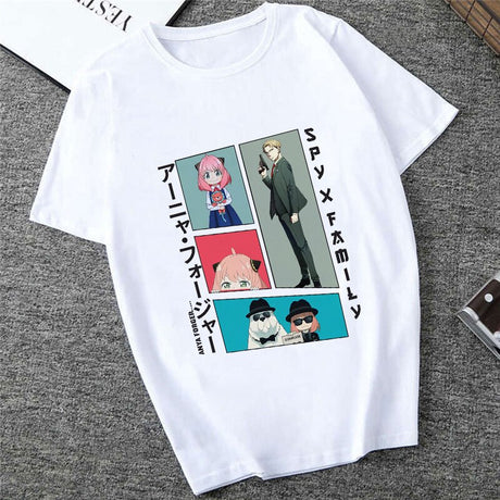 Unisex Spy X Family Tshirt Men Kawaii Cartoon Anya Tee Shirt Tops Japanese Anime T-shirt Harajuku Graphic T Shirt Female 90s, everythinganimee