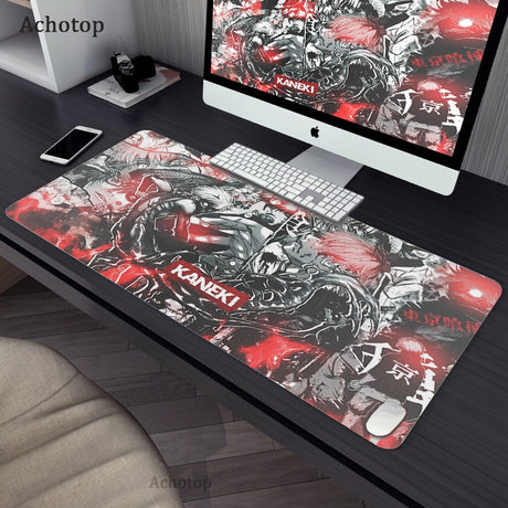 Gaming Accessories Mouse Pad Tokyo Ghoul Mousepad Anime Cartoon Large Mouse Mat Big Mause Pad Keyboard Computer Gamer Desk Mat, everything animee