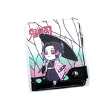 Anime Demon Slayer Soft Button Wallet Tomioka Giyuu Zipper Coin Card Purse, everythinganimee