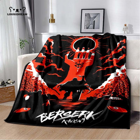 Calssic Comics Berserk Anime Throw Blanket Berserk Soft Flannel Thin Blankets for Bed Sofa Cover Bedspread Home Decor, everythinganimee