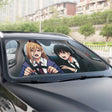 Power and Kobeni Accordion Sunshade Kobeni Higashiyama Car Sunshade Custom Chainsaw Man Anime, everythinganimee