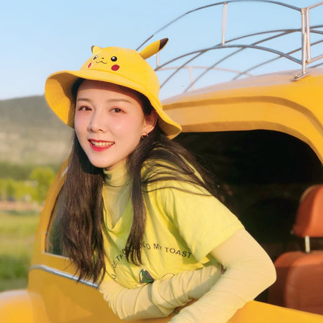 Are you ready for the cutest hat? introducing the Pokemon Pikachu Bucket Hat | If you are looking for Pokemon Merch, We have it all! | check out all our Anime Merch now!