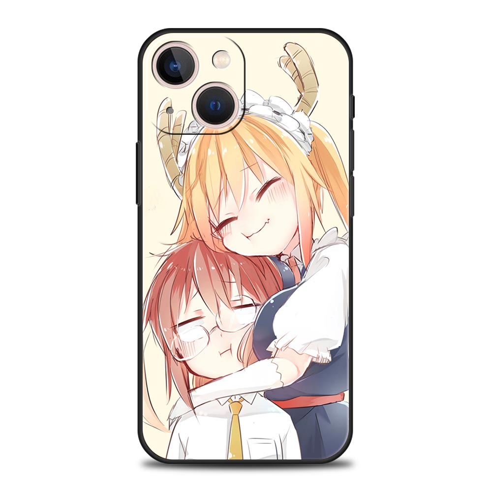 Dragon Maid Anime Funda Phone Cases For iPhone 11 12 13 14 Pro Max Mini X XR XS 7 8 Plus SE 2020 Case Luxury Soft Silicone Cover, everythinganimee