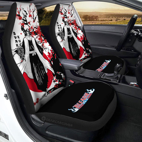 Yoruichi Shihouin Car Seat Covers Japan Style Anime Bleach Car Interior Accessories,2 PCS Universal Front Seat Protective Cover, everythinganimee