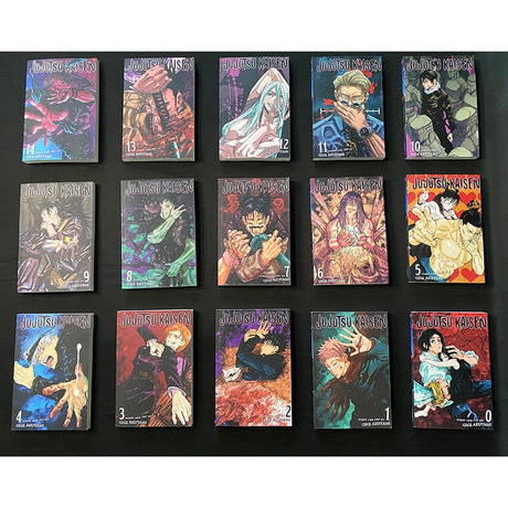 15 Books/Set Anime Jujutsu Kaisen Japan Youth Teens Fantasy Science Mystery Suspense English Version Manga Comic Book, everythinganimee