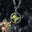 Anime JoJo's Bizarre Adventure Steel Ball Run Necklace Gyro Julius Caesar Zeppeli Cosplay Unisex Ball Pendant Choker Jewelry, everythinganimee