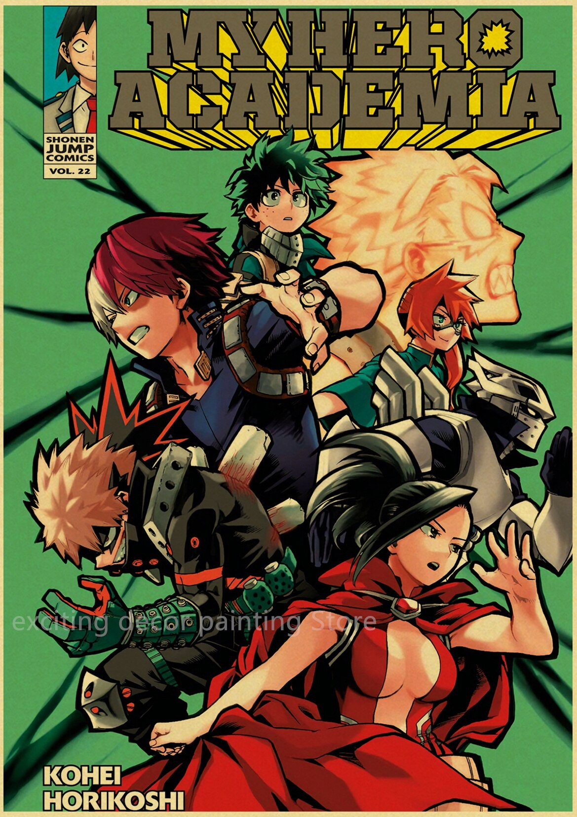 Hero Academia Retro Posters (A4)