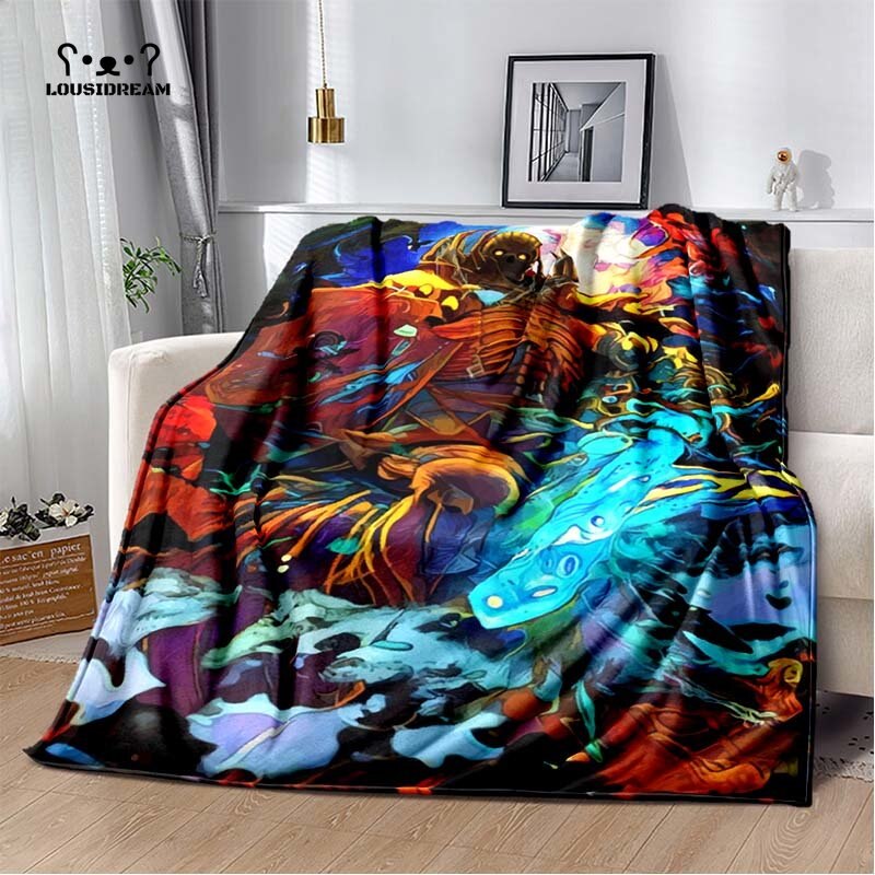 Calssic Comics Berserk Anime Throw Blanket Berserk Soft Flannel Thin Blankets for Bed Sofa Cover Bedspread Home Decor, everythinganimee