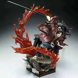 38cm Anime Demon Slayer Kokushibo Tsugikuni Yoriichi Kokushibo Can Be Illuminated Action Figurine PVC Collection Model Toy Gift, everythinganimee