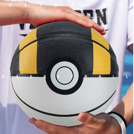 2023 Latest Pokemon VEIDOORN Genuine Premium Poké Ball Basketball No. 7 Game Professional Training Wearable PU Leather Gift, everythinganimee