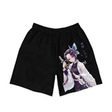 Anime Demon Slayer Shorts Sportswear Jogging Kochou Shinobu Short Pants Training Shorts Basketball Gym Fitness Running Bottoms, everythinganimee