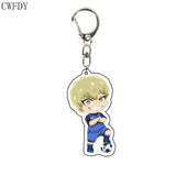 Anime BLUE LOCK Arcylic Keychain Cartoon Figures Isagi Yoichi Bachira Meguru Kawaii Key Chain Costume Accessories Birthday Gifts