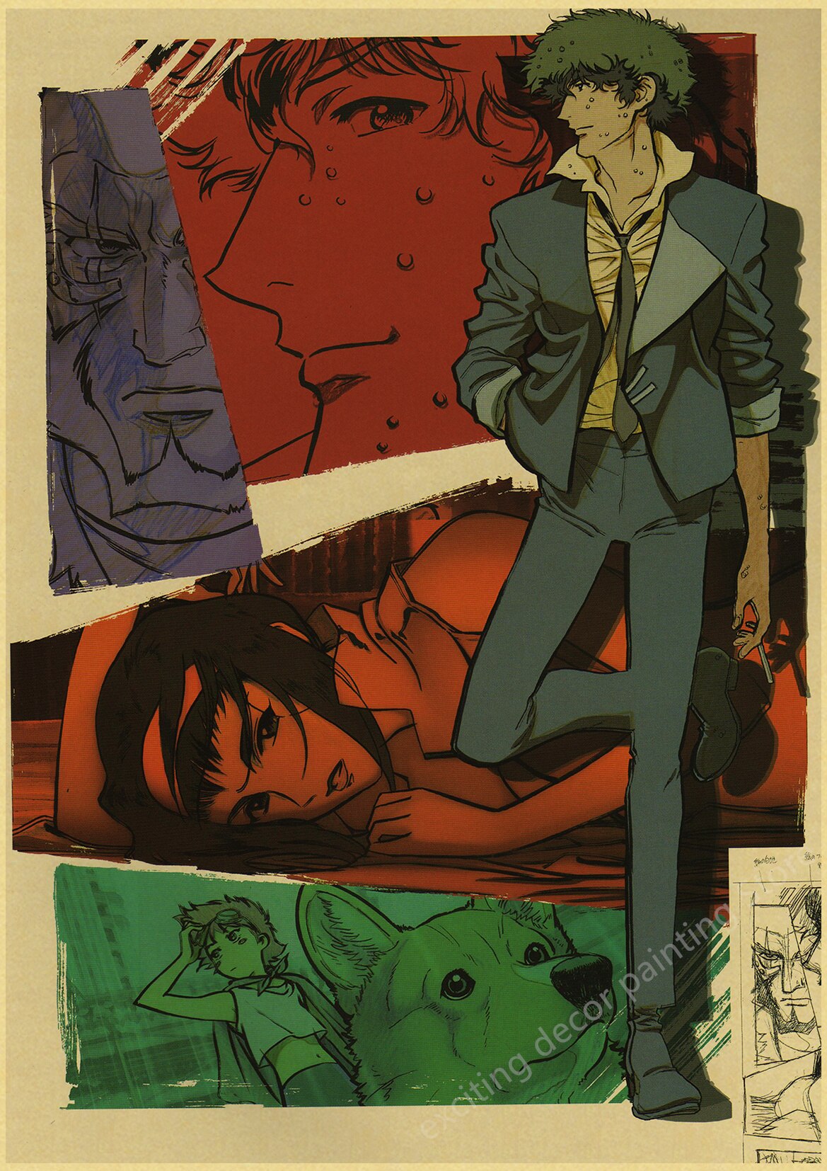 Cowboy Bebop Retro Posters (A4)