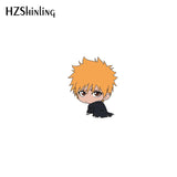 2023 New Bleach Acrylic Lapel Pin Hichigo Ichigo Rukia Epoxy Butterfly Clasp Pin Handmade Butterfly Brooch