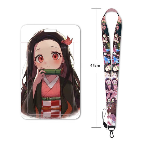 New Anime Demon Slayer Lanyards for Key Neck Strap For Card Badge Gym Key Chain Lanyard Key Holder DIY Hang Rope Keychain