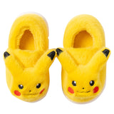 Pokmon Anime Pikachu Plush Thick-Soled Slippers Kawaii Cartoon Bedroom Cotton Home Shoes Outside Indoor Plushie Bread Shoes Gift, Everythinganimee