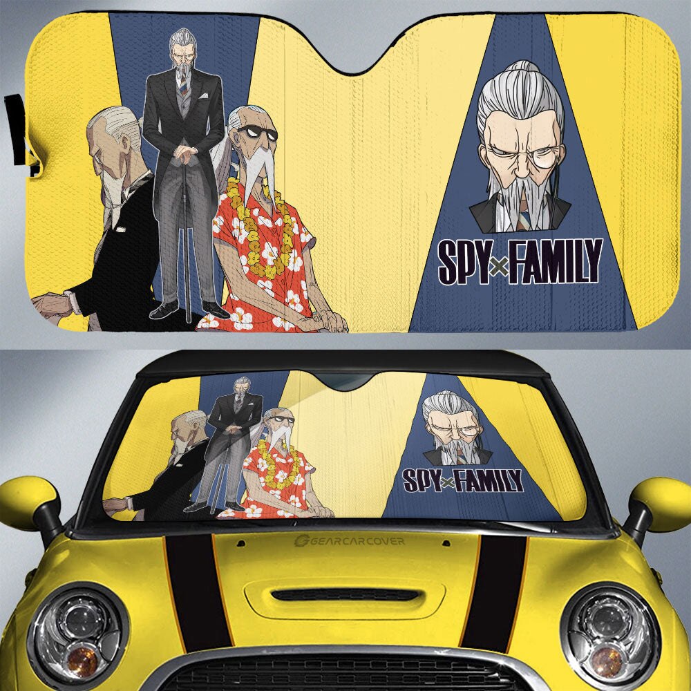 Spy X Family Loid Yor And Anya Hot Anime Car Auto Sunshades, everythinganimee