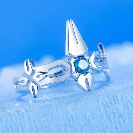 Anime Bleach Hitsugaya Toushirou Daiguren Hyourinmaru Rings Cosplay Props Jewelry Accessory Unisex Ring Adjustable Gift, everything animee