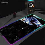 Anime BLEACH Mouse Pad RGB Mousepad With Backlight XXL Laptop Table Pads Desk Carpet Office PC Gaming Accessories LED Mouse Mat