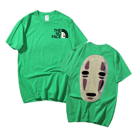 Japanese Anime No Face Man Graphic Printed T-shirts 90s Unisex Manga Tshirt Men Women Summer Fashion Casual Oversized T Shirts, everything animee