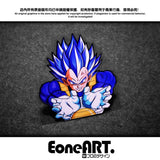 Anime Dragon Ball Z/GT/Super Car Sticker GokuVegeta Super Saiyan Lightning Reflective Holographic Waterproof Sticker Pull Flower , everythinganimee