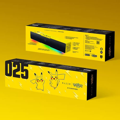 Razer Pokemon Limited Edition Gaming Soundbar - Chroma RGB - Bluetooth 5.0 - For PC, DesktopLaptop, Smartphones,Tablets, everythinganimee