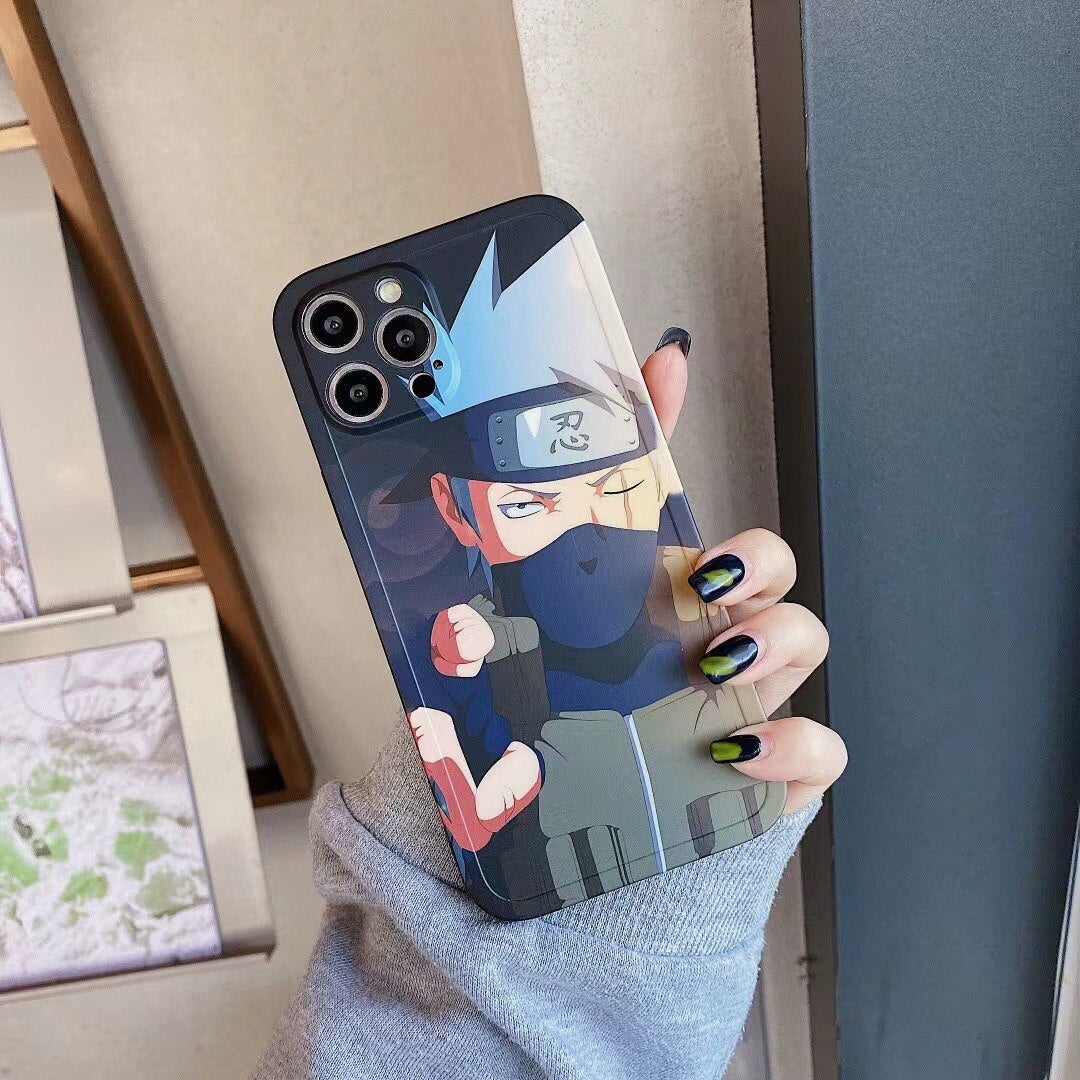 Narutos Phone Cases For iPhone 14 13 12 11 Pro Max XR XS MAX X Back Cover, naruto and kakashi, everythinganimee