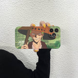 Anime One Piece Roronoa Zoro & Luffy Cartoon Phone Case For iPhone 14 Pro Max 13 12 11 Pro Max Case Cute Shockproof Soft Cover, everythinganimee