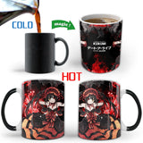 1Pcs New 350ml Tokisaki Kurumi Magic Creative Changing Color Mugs Milk Coffee Tea Cups Gift for Friends, everythinganimee