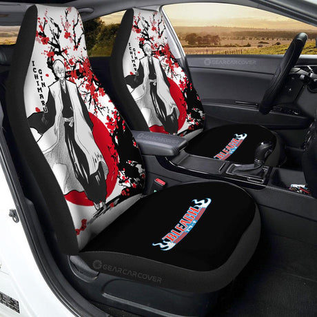 Yoruichi Shihouin Car Seat Covers Japan Style Anime Bleach Car Interior Accessories,2 PCS Universal Front Seat Protective Cover, everythinganimee