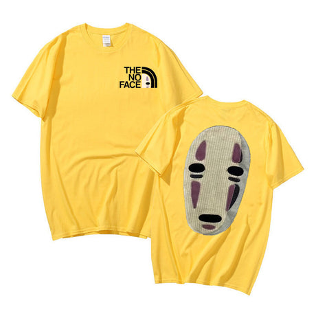 Japanese Anime No Face Man Graphic Printed T-shirts 90s Unisex Manga Tshirt Men Women Summer Fashion Casual Oversized T Shirts, everything animee